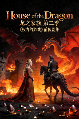 《House of the Dragon 龙之家族 第二季》高清海报 - 《权力的游戏》前传剧集